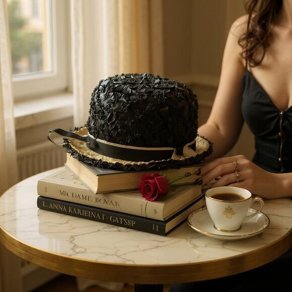 Rumak Accessories - Vintage Rumak Millinery Womens Ribbon & Straw Cloche Hat With Bow